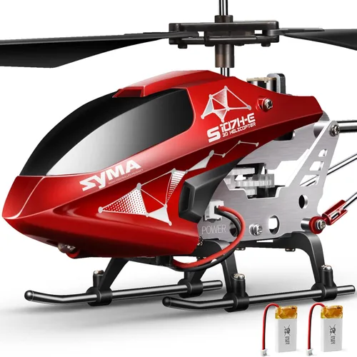 SYMA S107H-E Helicóptero RC para niños de 8 a 12 años, helicóptero de control remoto con retención de altitud, despegue y aterrizaje con una tecla,