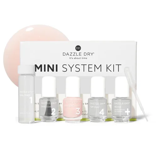 Miniatura 14 de Dazzle Dry Mini Kit Sistema de 4 Pasos - Carnival Coral, un coral brillante y contundente de cobertura completa. Crema de cobertura completa.