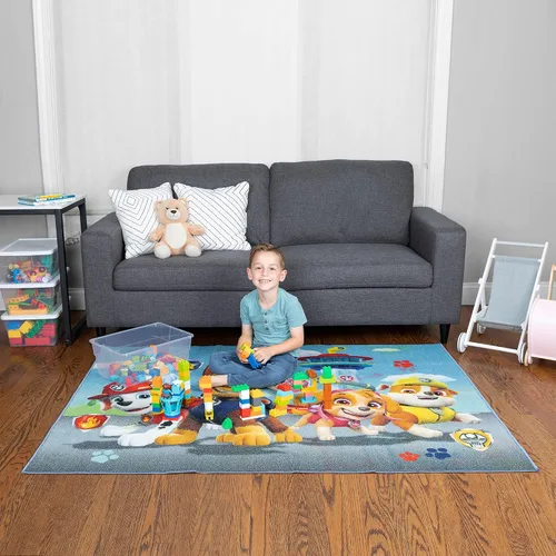 Miniatura 6 de Franco Juego de edredón y sábanas súper suaves con funda, 7 piezas, tamaño matrimonial, Paw Patrol para habitación de los niños, alfombra