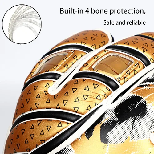 Miniatura 4 de Portero de fútbol con guantes de portero de látex antideslizantes para adultos, hombres y mujeres, guantes de fútbol de entrenamiento con fuertes