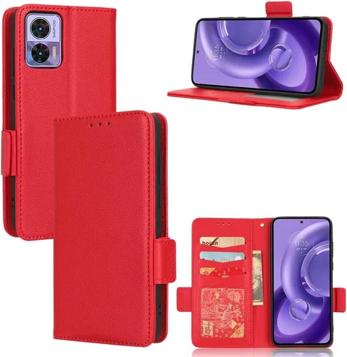 Miniatura 278 de Funda de piel sintética compatible con Motorola Moto E22 4G, funda de piel sintética compatible con Motorola Moto E22i 4G, color negro