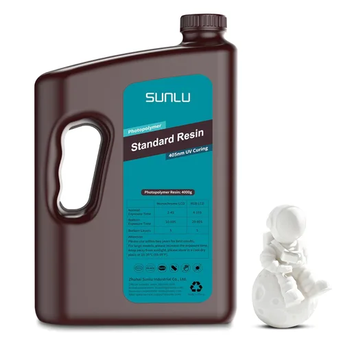 Miniatura 34 de SUNLU Resina para impresora 3D, 1kg de curado rápido, resina estándar 3D para impresoras 3D LCD DLP SLA, curado UV de 395-405nm, resina líquida