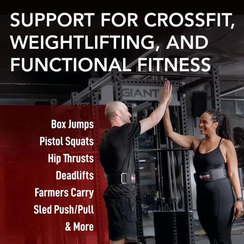 Miniatura 6 de Dark Iron Fitness Self-Locking Weight Lifting Belt for Powerlifting, Squats, Premium Gym Core & Back Support, Weightlifting Training Equipment