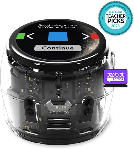 Miniatura 2 de Ozobot Kit de aula Ari (12 bots) Robot de aprendizaje interactivo con pantalla táctil, sensor ToF, acelerómetro, giroscopio e integración de IA