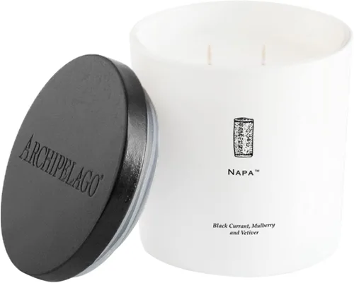 Miniatura 16 de Archipelago Botanicals Big Sur Luxe Candle Cedro de California, ámbar y almizcle Mezcla de cera de coco y mechas dobles Quema aproximadamente