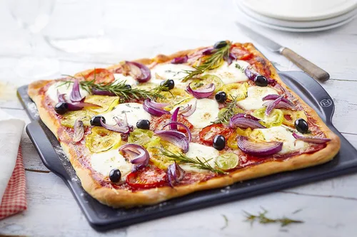 Miniatura 4 de Emile Henry Piedra cuadrada para pizza de 14" x 14" Carbón vegetal