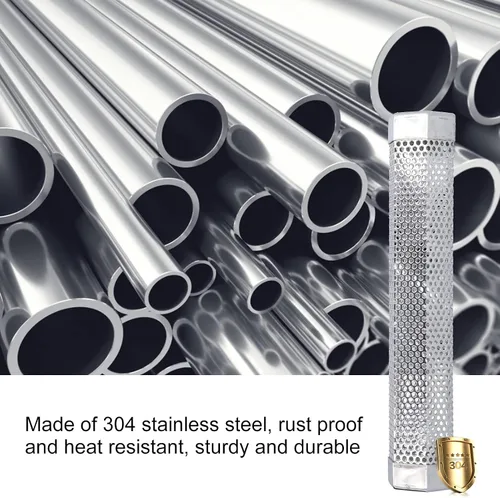 Miniatura 8 de CHICIRIS Tubo de fumador de acero inoxidable 304, portátil, hexagonal, estable, generador de humo para ahumar alimentos fríos y calientes, a