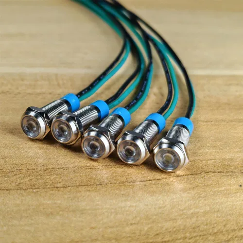Miniatura 2 de Gebildet Juego de 5 luces LED de 6 mm, 3V-4.5V-5V-6V-7.5V-9VDC, impermeables, para señalización, piloto, salpicadero, direccionales, para auto