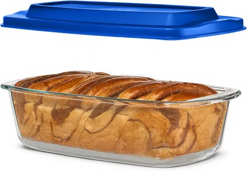 Miniatura 10 de Razab LARGE 7.6 Cups/1800 ML/1.9 Qt Glass Loaf Pan with Lids - Meatloaf Pan BPA free Airtight Lids Grip Handle Easy Carry, Microwave and Oven Safe