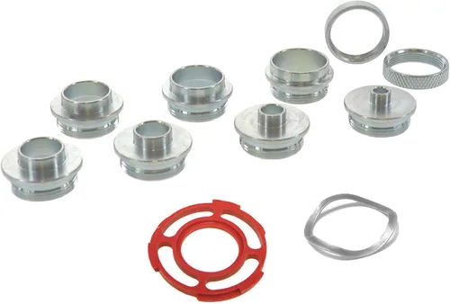 Miniatura 6 de Milescraft Juego de bujes metálicos 1228 – 11 piezas – Juego de guía de plantillas de enrutador – Compatible con subbases de enrutador estilo cable
