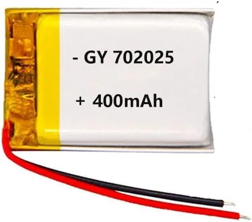Batería recargable de polímero Lipo 3.7V para pulsera inteligente LED luz (702025-400mah)