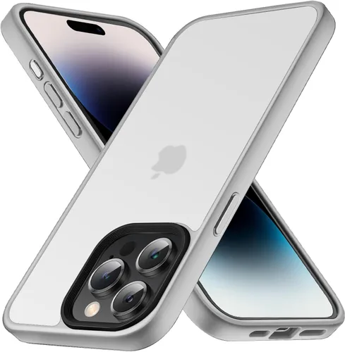 Miniatura 17 de Yriklso Funda para iPhone 11 Pro Max, protección contra caídas de grado militar, carcasa trasera dura translúcida - rosa esmerilado