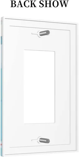 Miniatura 571 de Placa de Interruptor de Luz Azul de 1 Gang, Placa de Pared Decorativa de Palanca Individual, Cubierta de Placa de Pared de Palanca, Placa Frontal
