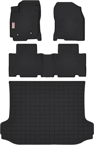 Miniatura 16 de Alfombrillas para Toyota Highlander 7 asientos 2014-2019, accesorios de protección para todo tipo de clima, juego completo de forros personalizados