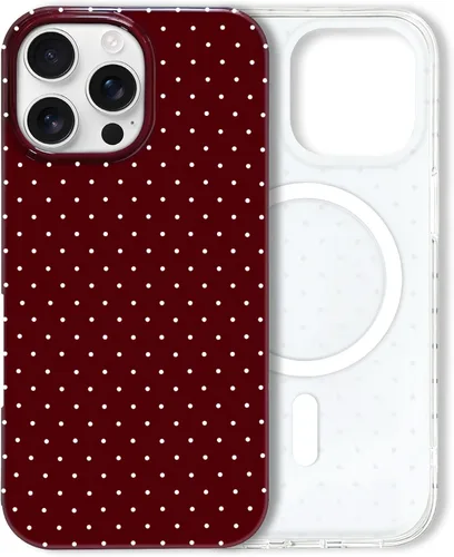 Miniatura 135 de Hython Funda para iPhone Air, diseño estético de lunares lindos, funda simple de 6.5 pulgadas, delgada, antiarañazos, parachoques de TPU suave, a