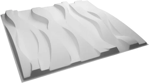 Miniatura 6 de Ekena Millwork WP20X20RVWH-CASE-10 19 5/8 pulgadas de ancho x 19 5/8 pulgadas de alto Riverbank EnduraWall Decorativo 3D Cubiertas de panel de pared