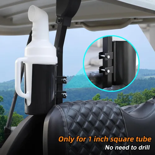 Miniatura 4 de Roykaw Botella de arena para carrito de golf, olla de arena con soporte, botella de arena universal de llenado Divot compatible con modelos EZGO