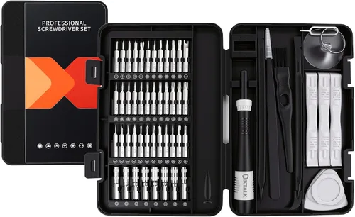 Miniatura 12 de Kit de herramientas de reparación electrónica 49 en 1 con puntas magnéticas S2, destornillador de precisión, puntas extendidas, pinzas, herramienta