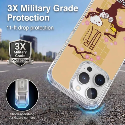 Miniatura 292 de Carcasa de gel para iPhone 7 Plus/iPhone 8 Plus, diseño de Snoopy Oriental de Peanuts, Badges
