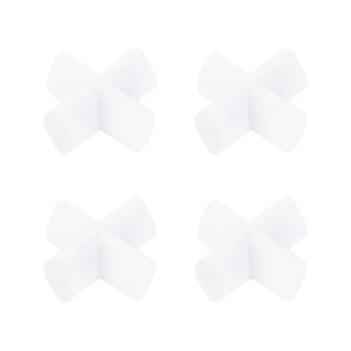 Miniatura 7 de MECCANIXITY Agitador magnético mezclador barra de agitación 10 mm (0.39 ") x10mm forma de cruz PTFE imán de revestimiento blanco para laboratorio 4