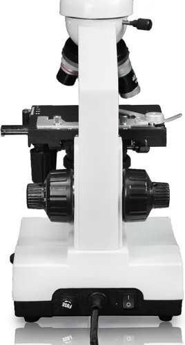 Miniatura 3 de Microscopio compuesto trinocular, Oculares 10x WF, Ampliación 40x-1000x, Iluminación LED, Condensador Abbe 1.25 NA, Etapa mecánica, Cámara ocular