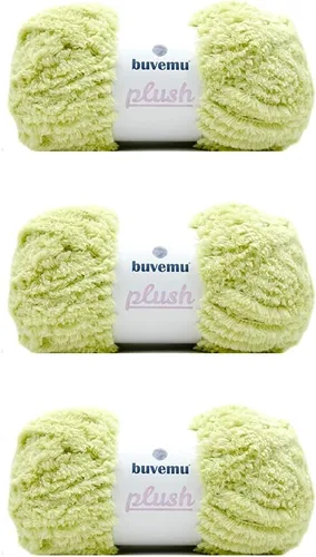Miniatura 34 de Hilo de Pelo Sintético Super Suave y Grueso, Súper Suave y Esponjoso para Tejer, Crochet y Manualidades, 100 Gramos (3.53 Onzas) 109 Yardas