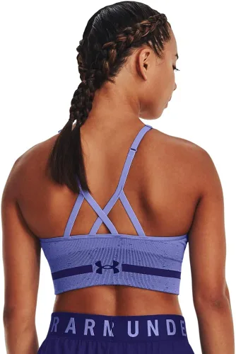 Miniatura 2 de Under Armour - Brasier largo y sin costuras de bajo impacto para mujer