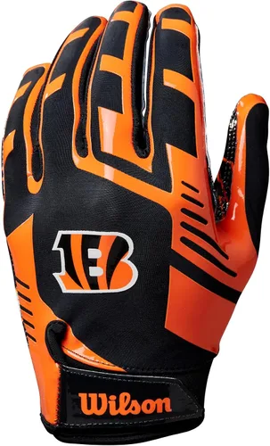 Miniatura 36 de Wilson NFL - Guantes de fútbol americano con ajuste elástico, tallas para jóvenes y adultos