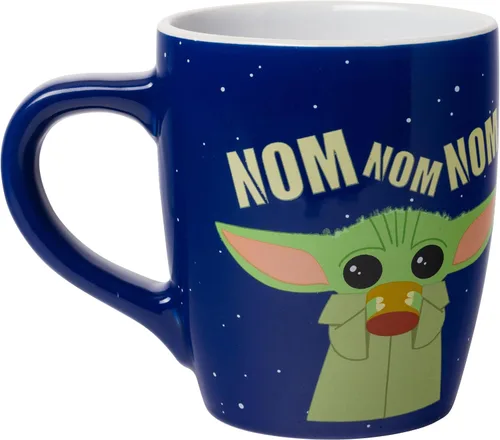 Miniatura 2 de Silver Buffalo Star Wars The Mandalorian Child Nom Jumbo - Taza de cerámica curvada, 25 onzas, 1 unidad (paquete de 1)