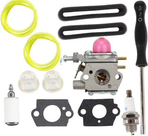 Kit de herramientas de carburador y carbohidratos compatible con MTD Cub Cadet BC210 BC280 CC212 CS202 SS270 Bolens BL110 BL160 BL425 Cub Cadet