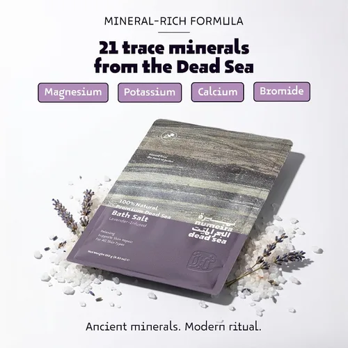 Miniatura 2 de Sales del Mar Muerto para remojar, relajante baño de sal para rejuvenecimiento corporal, sales minerales naturales, sales de baño gruesas del mar