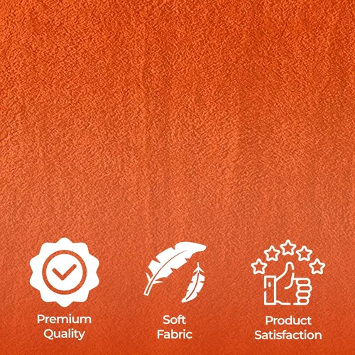 Miniatura 4 de Nine West Toalla de baño de rizo de lujo de gran tamaño, suave y afelpada, 40 x 80 pulgadas, toallas jumbo extra grandes, 100% algodón turco Naranja