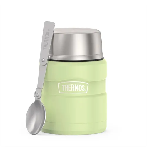 Miniatura 10 de THERMOS Stainless King Vacuum-Insulated Food Jar with Spoon, 16 Ounce, Matte Army Green