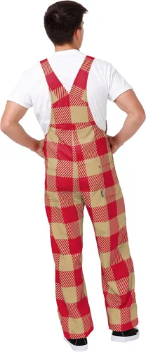 Miniatura 2 de FOCO NFL mens Nfl Team Logo Plaid Bib Overalls