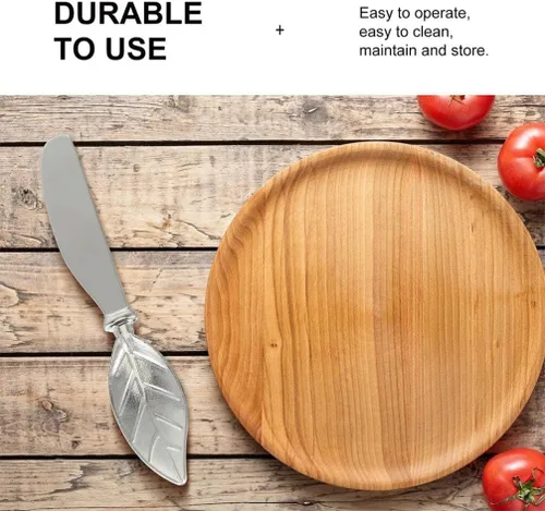 Miniatura 7 de Kichvoe Juego de 3 espátulas de queso de aleación de zinc para untar, utensilios de cocina portátiles para uso doméstico y restaurante, 4.80 x 0.78