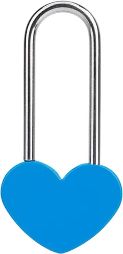 Miniatura 54 de Candado de amor VeYocilk de 3.5" 50mm en forma de corazón, candado de corazón negro para deseos de amor, ideal para bodas, San Valentín