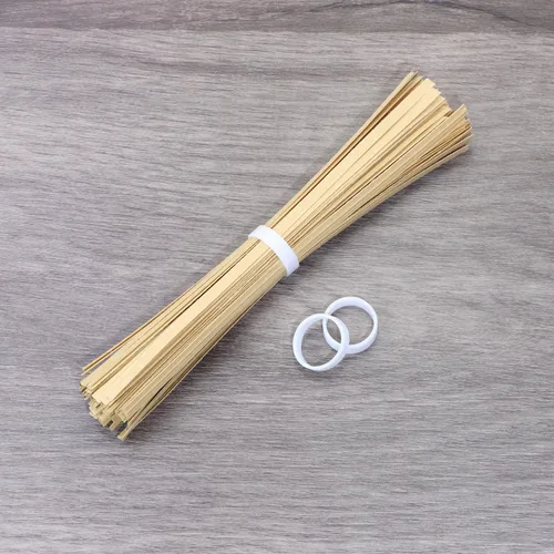 Miniatura 5 de ONLYKXY 100 bridas de silicona blanca – 0.62 pulgadas de diámetro bandas elásticas planas – anillos de goma reutilizables para la escuela, el hogar