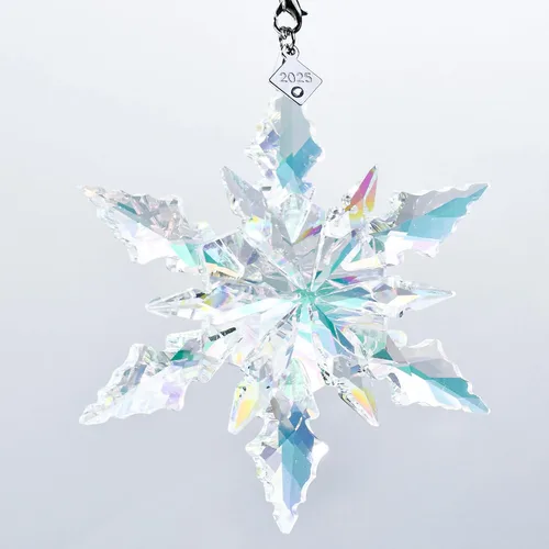 Miniatura 12 de Adorno de árbol de Navidad de edición Maxistal 2024, copo de nieve de cristal con estrella, adorno para árbol de Navidad, decoración para el hogar