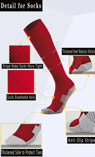 Miniatura 5 de Thaplay BaseballSoftball Belt for Kids Boys Youth Men Women Adult (2 Pairs of Socks and Belt) With 2 Pairs Baseball socks