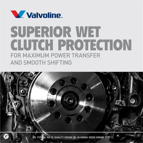 Miniatura 6 de Valvoline Aceite de motor sintético completo para motocicleta de 4 tiempos 20W-50, 1 cuarto de galón