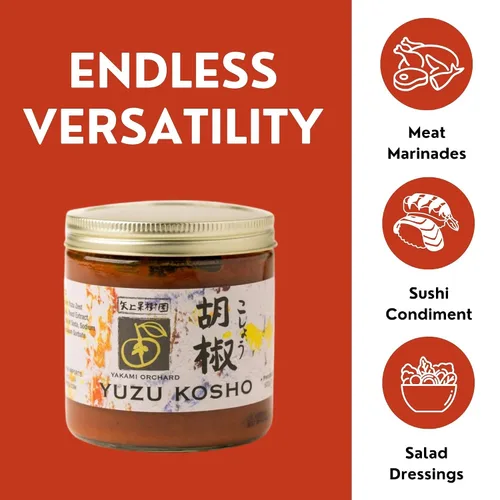 Miniatura 4 de Yakami Orchards Yuzu Kosho, chile rojo y pasta de cítricos (17 onzas, 1 paquete)