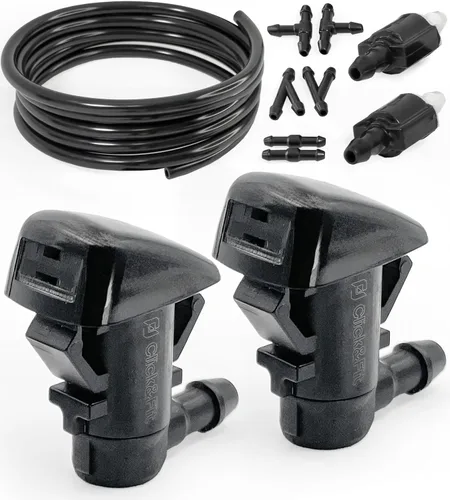 Click&Fit Boquillas de lavaparabrisas compatibles con Chrysler 300 11-17, Jeep Grand Cherokee 11-21 Commander 06-10, Liberty 8-12, Dodge Caravan
