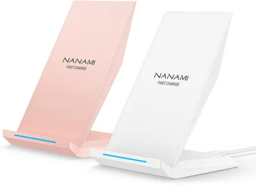 Miniatura 10 de Cargador inalámbrico rápido, [2 unidades] Soporte de carga inalámbrico certificado NANAMI Qi compatible con iPhone 17/17 Air/17 Pro/17 Pro