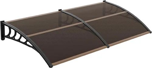 Miniatura 23 de VINGLI Toldo para Ventana Toldo para Puerta Exterior, 30" x 40" Toldos para Puertas Cubierta de Policarbonato Toldo para Puerta de Patio Protección