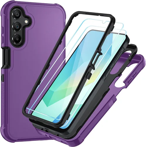 Miniatura 11 de Funda para Samsung Galaxy A16 5G: Cubierta de Teléfono a Prueba de Golpes de 3 Capas con Protector de Pantalla HD, Protección Híbrida Protectiva