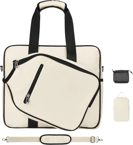 Miniatura 10 de Bolsa de Pickleball LAKE OF FIRE para Mujeres y Hombres, Elegante Bolsa de Pala de Pickleball de Nylon Resistente al Agua de Gran Capacidad
