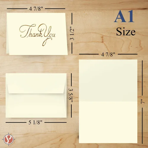 Miniatura 5 de Tarjetas de felicitación de color crema de agradecimiento en relieve de lámina dorada, ideal para vacaciones, baby showers, cumpleaños, bodas