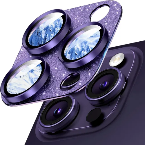 Miniatura 22 de Protector de lente de cámara para iPhone 15/iPhone 15 Plus/iPhone 14/iPhone 14 Plus, pantalla de cubierta de cámara de vidrio templado de aleación