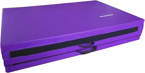 Miniatura 9 de BalanceFrom 10x4 Feet 4-Panel Folding Gymnastics Mat – 2-Inch Thick Pad with Vinyl Surface and Carrying Handles for Tumbling, Yoga, Pilates, Home