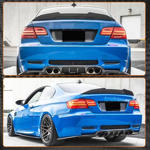 Miniatura 2 de Alerón de fibra de carbono real E92 compatible con BMW Serie 3 E92 Coupé y M3 Coupé 2006-2013